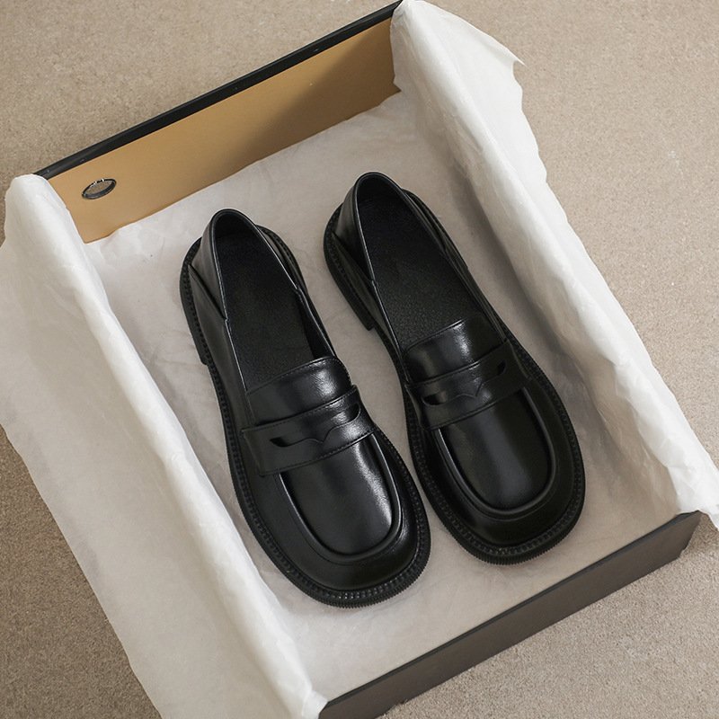 Style One Foot Casual Loafers Round Head Two Women Shoes