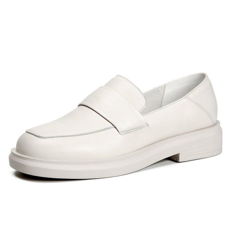 Female British leather loafers