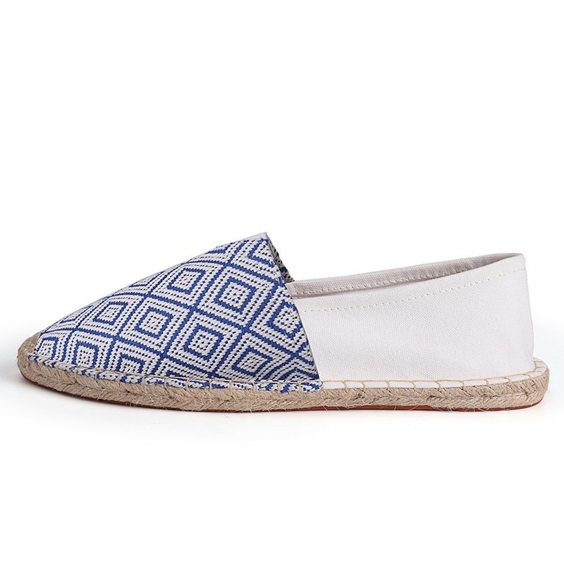 Breathable Casual Couple Ramie Sole Shoes Men And Women Fisherman Slip-on Canvas Shoes