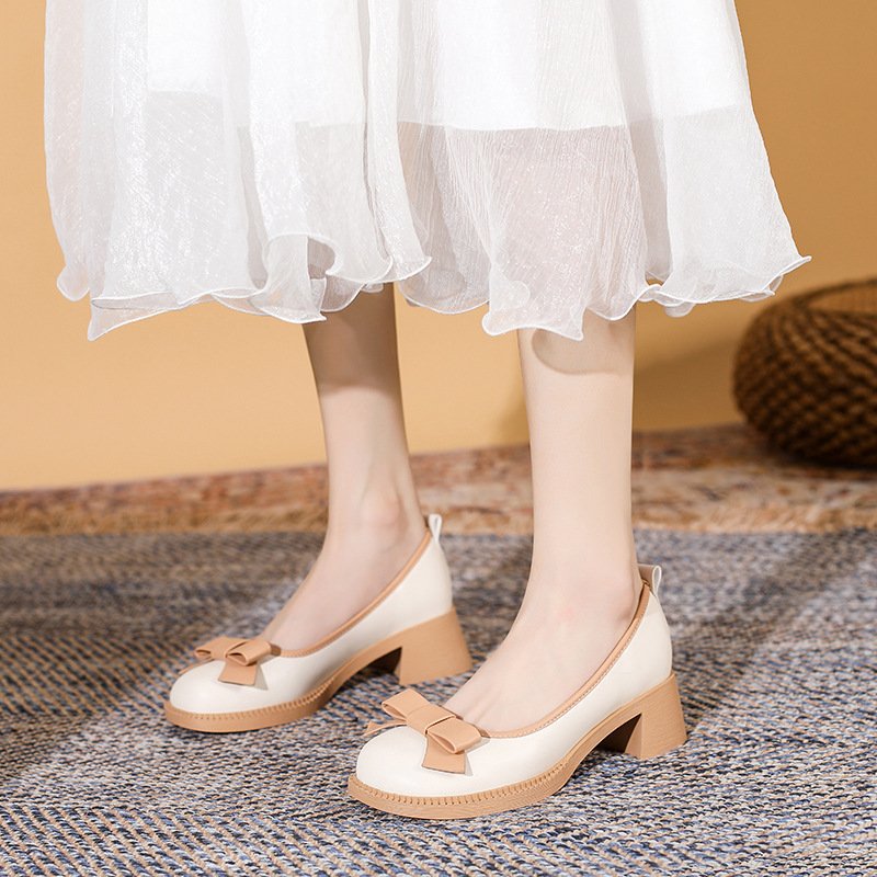 New Bow Loafers Women's British Style