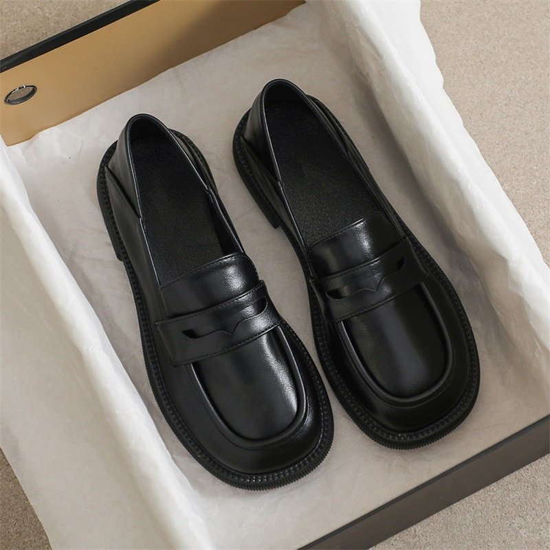 Style One Foot Casual Loafers Round Head Two Women...