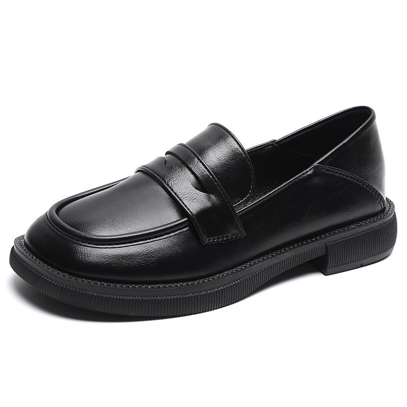 Style One Foot Casual Loafers Round Head Two Women Shoes