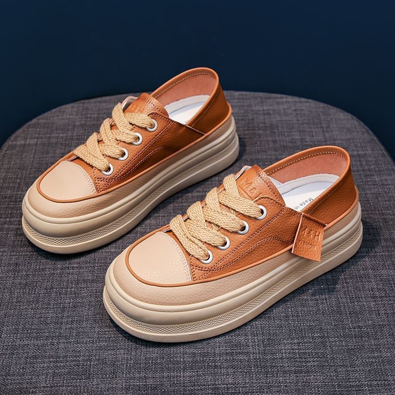 Simple And Versatile Casual Thick Soled Canvas Sho...